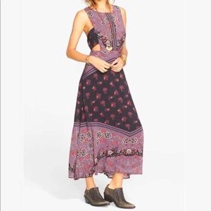 New Free People Sunrise Oblivion Floral Print Maxi Dress